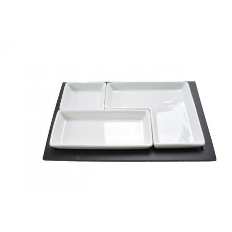 Set plateau en bois +