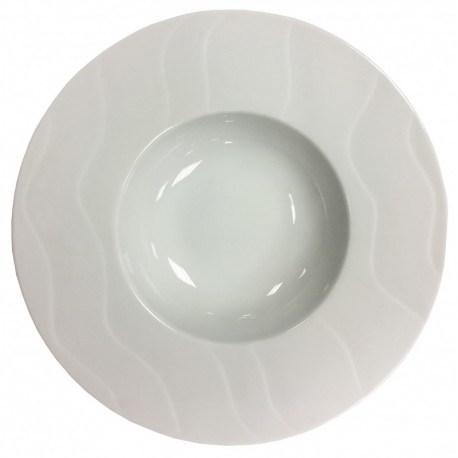 VAGUES ASSIETTE CREUSE 23 CM