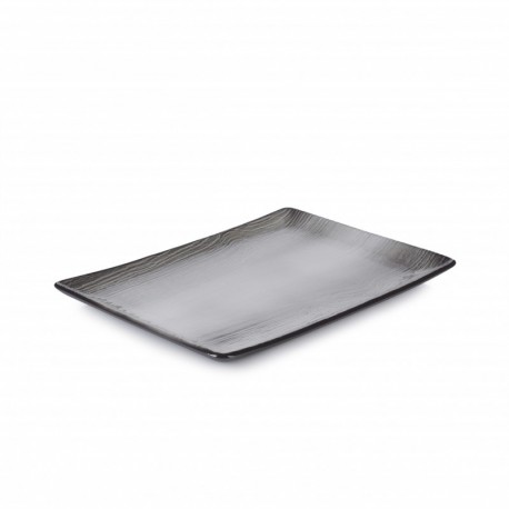 SWELL BLACK ASSIETTE RECTANGULAIRE 30.2X15.3