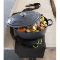 COCOTTE OVALE EN FONTE NOIR 27CM
