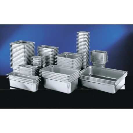 COUVERCLE INOX 1/3 AVEC POIGNEE