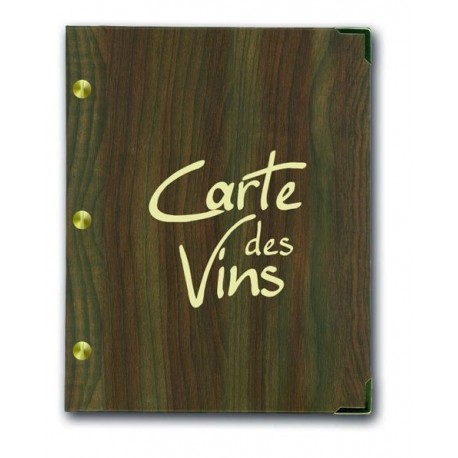 Carte des vins aspect