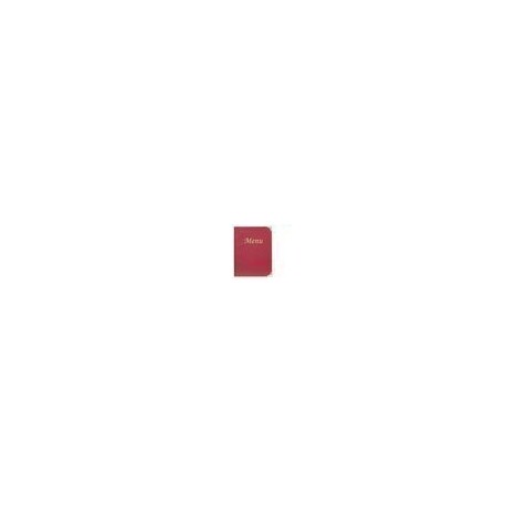 Carte menu rouge coin
