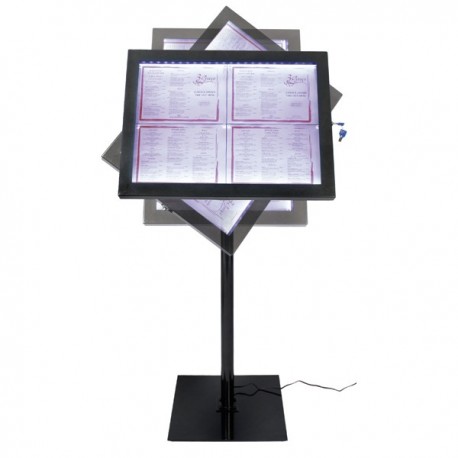 Porte menu 4a4 noir